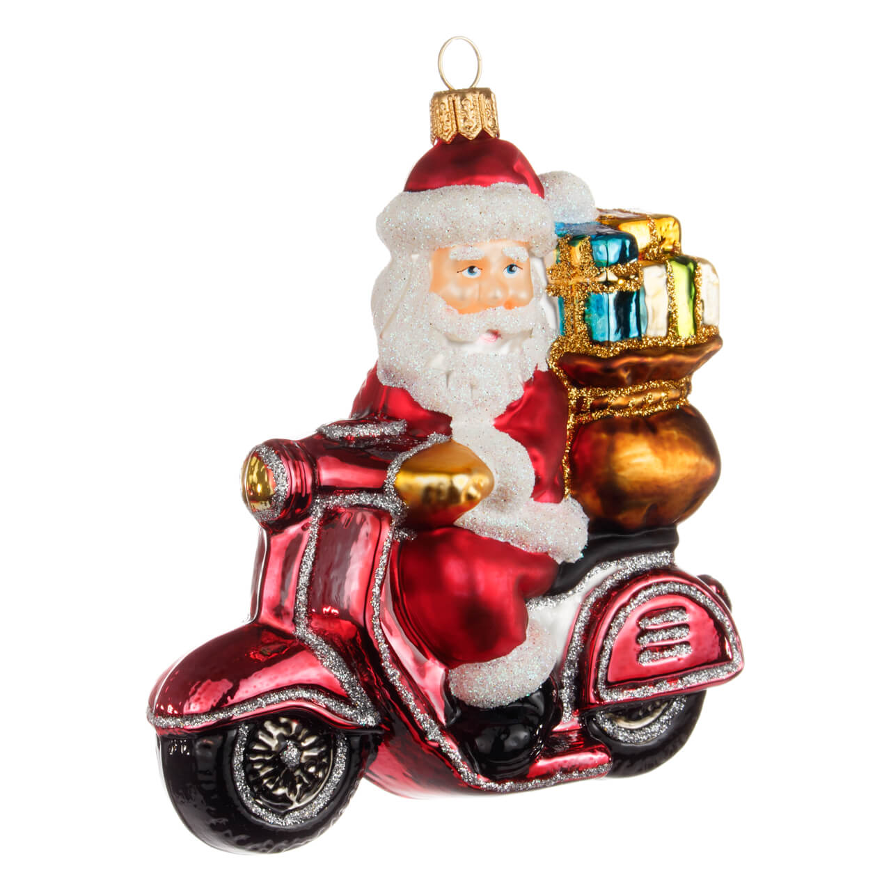 Père Noël en Vespa