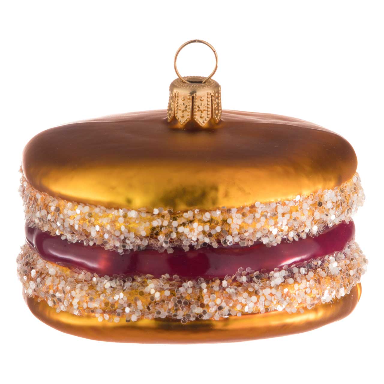 Macaron cerise-caramel